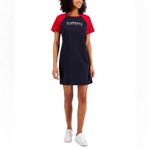 BRAND NEW w/ Tags - Tommy Hilfiger Red and Black Mini Dress - XSmall